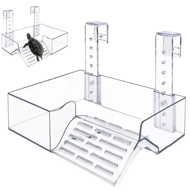 Hanging Turtle Basking Platform Non Toxic Turtle Terrace with Strong Load-bearing Capacity for Small & Medium Turtle - 1