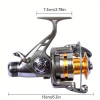 Carrete de Pesca Giratorio de Alta Relación de Engranajes 9+1 BB Perfecto para Pesca de Lubina, Trucha y Agua Salada - details 2