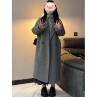 Abrigo de Lana para Mujer de Alta Gama con Estilo Hepburn Corto Tendencia de Invierno Casual con Forro de Seda - details 2