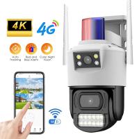 Cámara de Vigilancia de Lente Doble A Prueba de Agua, WIFI Inalámbrico, Visión Panorámica para Exteriores Certificado CE - details 0