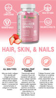 gomitas de colágeno con biotina vitaminc belleza nalls cabello - details 7