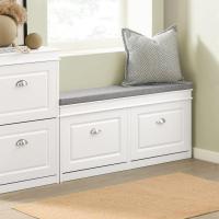 Baul almacenaje para Dormitorio L104 x P24 x H52cm Blanco FSR64-W ES - details 1