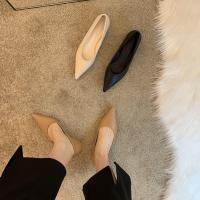 Nuevos zapatos de abuela de cuero suave con tacón bajo y punta estrecha de primavera - details 3