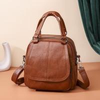 Hombro vintage para mujer - Correa estable, múltiples compartimentos, cierre de cremallera, sintético, negro/rojo/verde/beige, bolso compacto - details 4