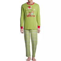 ¡Grinch Merry Grinchmas! Conjunto de pijama de Navidad para adultos y niños, trajes familiares a juego - details 1