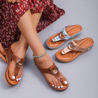Sandalias de cuña romanas para mujer, zapatos de playa con plataforma informales, chanclas cómodas, verano, 2023 - details 12