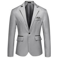 Chaqueta de traje para hombre, abrigo deportivo ajustado - details 3