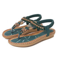 Sandalia 2025 NUEVAS SANDALIAS Mujer Verano Agua Diamante Noche Brisa Fondo plano Cabeza redonda Pellizco Pies Punta expuesta Cool - details 2