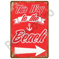 Placa de estaño Vintage para decoración de pared, letrero de Metal, playa, casa, playa, Verano - details 21