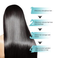 El aceite de esencia denso previene la caída del cabello, repara el cabello dañado, suaviza e hidrata el cabello. - details 4