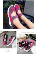 Verano Mujer transpirable caminar correr deporte mujeres zapatos tejidos antideslizantes hechos a mano tejido zapatos planos ligeros zapatos de madre - details 11