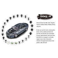 Remaches de plástico para parachoques de coche, 855 Uds., juego de clavijas de empuje automático, Clips de Panel con 10 bridas de Cable y removedor de sujeción para GM Ford - details 1