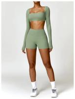 Pantalones Cortos de Yoga de Cintura Alta Control de Abdomen, Levantamiento de Glúteos, Ropa de Gimnasio para Primavera/Verano - details 20