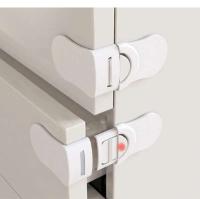 Gabinete antipalanca para bebé con cerradura, hebilla de seguridad de plástico blanco para protección infantil - details 3