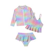 Conjunto de Bikini de Cintura Alta para Niñas Paquete de 3 con Protección UV - details 5