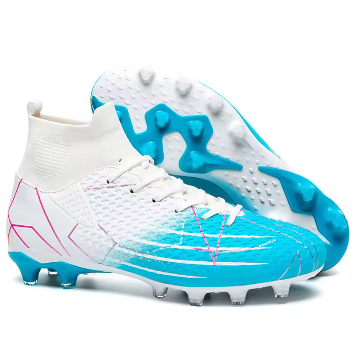 Botas de Fútbol Profesionales para Hombres Zapatos FG/TF con Altura de Tobillo para Niños Pequeños - 1