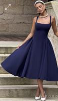 Vestido de chaleco de color sólido de ropa de mujer europea y americana - details 6