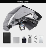 Bolsa de Pecho Compacta Anti Robo Bolsa de Viaje Deportiva Mini con Jack para Auriculares - details 3