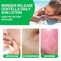 Centella asiática protector solar protección de verano hidratante transparente bloqueo de humedad crema protectora de aislamiento suave - details 1