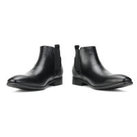 Botas Chelsea para hombre Comercio exterior cabeza pequeña cuadrada zapatos para hombre botines cortos de moda versátiles. - details 5