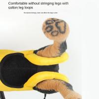 Arnés de elevación para perros con correa ajustable, soporte para piernas, portador transpirable con raya reflectante, cómodo - details 12