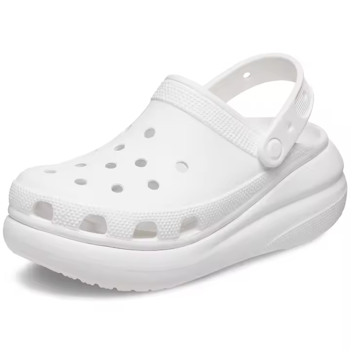 Classic Crush Clog mujer, adecuados para lugares casuales, sandalias de playa, zapatillas-Blanco. - 1