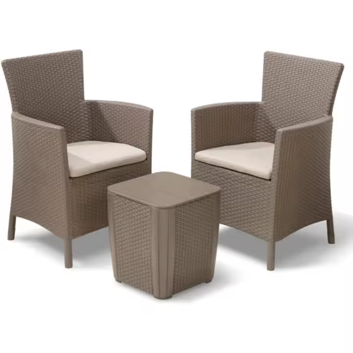 Conjunto de terraza o balcón con Mesa y Cojines incluidos - 1