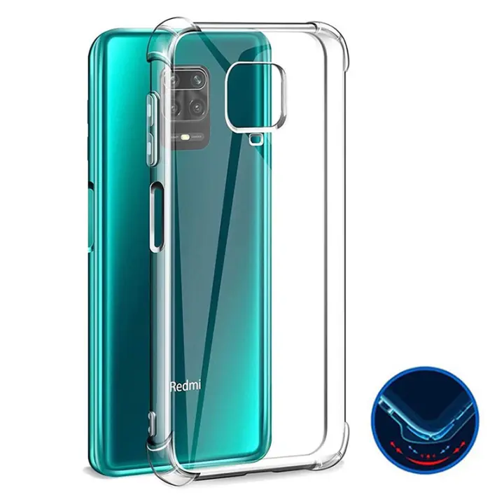 Airbag grueso a prueba de golpes TPU funda transparente para Xiaomi Redmi Note 9 9s Note9 Pro fundas de silicona transparente suave - 1