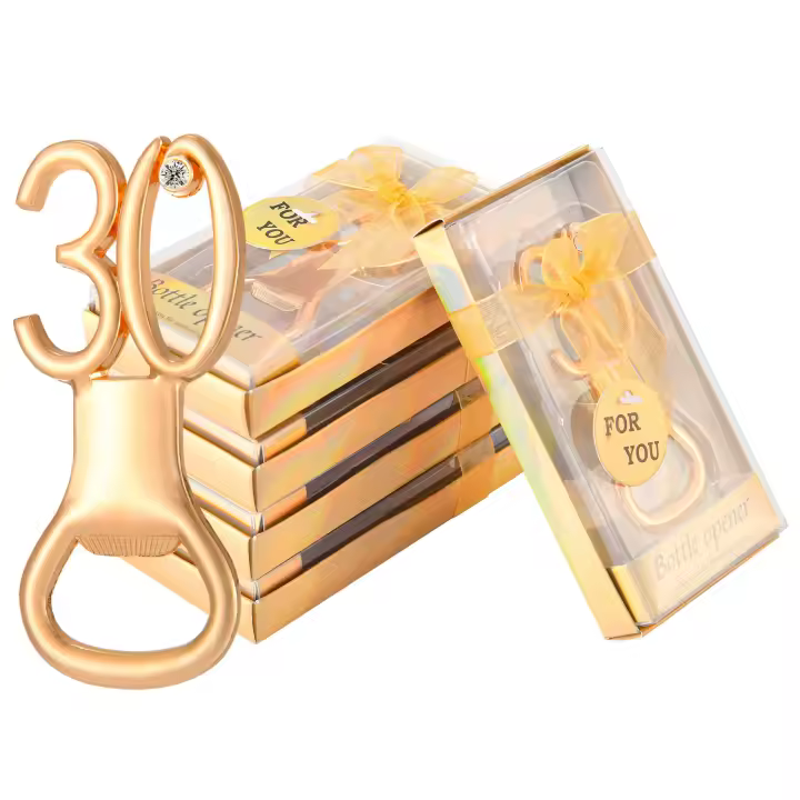 Abrebotellas Digital dorado de 30 piezas, abridor de cerveza, regalo de actividades, regalo de fiesta - 1