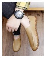 Zapatos grandes para adultos, transpirables y suaves, para conducir al aire libre, para hombres, zapatos casuales de cuero de moda - details 11