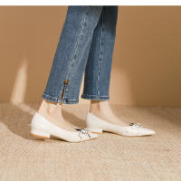 Nueva hebilla de cinturón, boca poco profunda, zapatos individuales de suela plana, zapatos individuales casuales - details 14