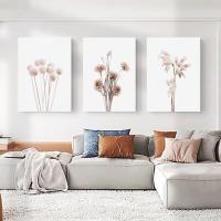 Cuadro de Pintura Nórdica Moderna en Lienzo con Marco Abstracto Geométrico 3PCS Decoración de Pared para Sala de Estar DHROOM - details 4