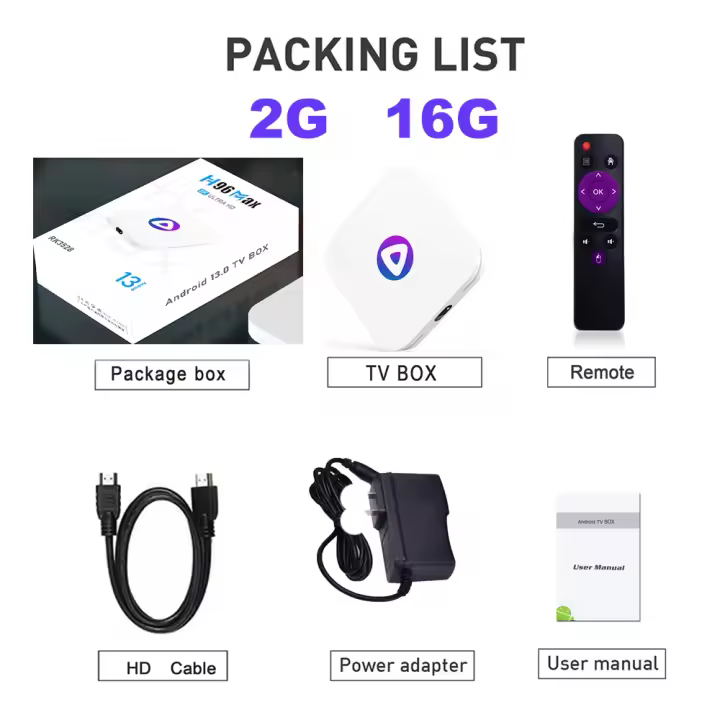 Gtmedia H96 MAX M1 RK3528 Smart TV BOX Android 13, 4G, 32G, 64GB, Wifi Doble, 4K, 8K, Reproductor de Medios BT 3D Calidad Hecha en China - 1