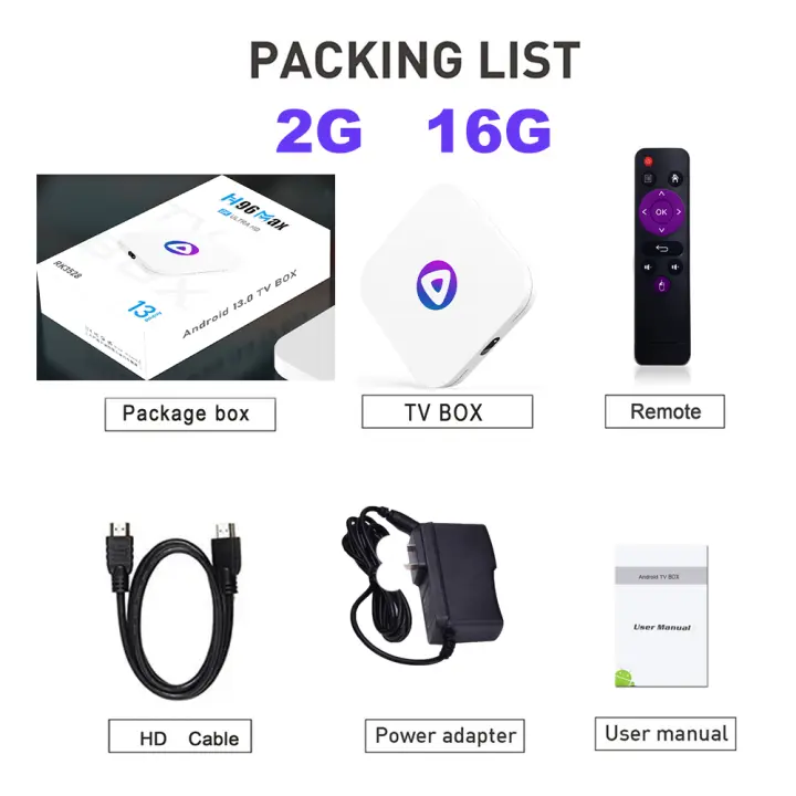 Gtmedia H96 MAX M1 RK3528 Smart TV BOX Android 13, 4G, 32G, 64GB, Wifi Doble, 4K, 8K, Reproductor de Medios BT 3D Calidad Hecha en China - 1