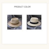Sombrero de paja de forma suave de Panamá Natural para mujer/hombre, gorra de sol de playa de ala ancha, protección UV, regalo de cumpleaños Fedora, novedad de diseñador - details 4