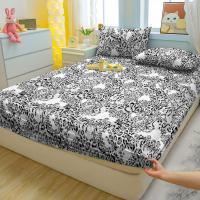Sábanar Impreso con Estampado de Leopardo Moderno Ropa de Cama Funda Ajustada Mate - details 1