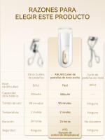 ANLAN Rizador de pestañas eléctrico Boca ancha Recargable Levantamiento de pestañas que dura 24 horas Control de temperatura NTC Herramienta de maquillaje portátil con clip - details 7