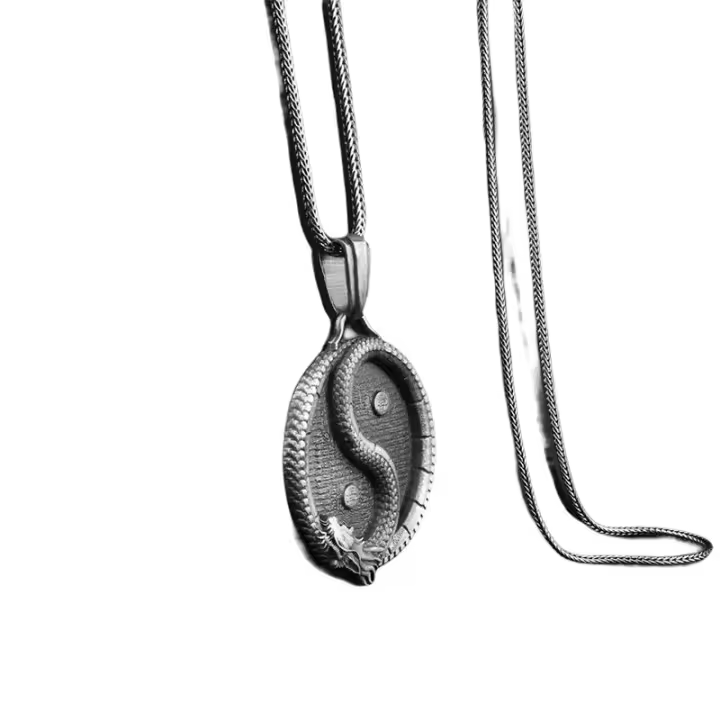 Cadena de suéter con colgante que combina con todo, elegante y sencilla, personalizada para hombre - 1