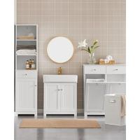 BZR17-W Mueble Columna de baño, Armario Alto baño,161 x 40 x 35 cm,ES (Blanco) - details 31
