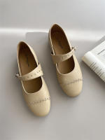 Nuevo nicho retro, cabeza redonda japonesa, zapatos individuales de suela plana, hebilla de una palabra grabada, zapatos individuales Mary Jane - details 33