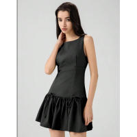 Vestido corto sin mangas de primavera con decoración de lazo de cinco colores en estilo europeo y americano - details 12
