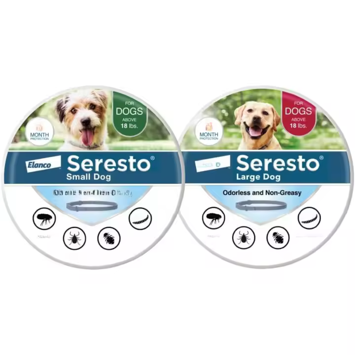 Collares Seresto para Perros Tratamiento y Prevención de Pulgas y Garrapatas para Perros Grandes y Pequeños Protección de 8 Meses - 1