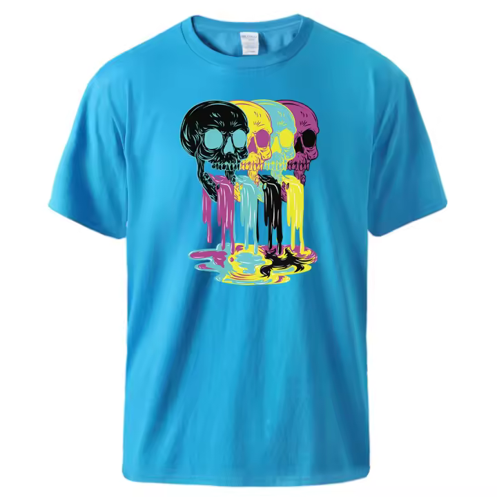 Camiseta de manga corta con estampado divertido para hombre, ropa de algodón suave y transpirable, cómoda, estilo clásico Harajuku, 4 - 1