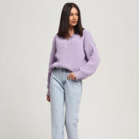 Suéter Casual de Mujer para Otoño e Invierno, Cuello en V, Elegante, Holgado, de Punto. - details 17