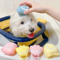 Silicone Pet Bath Brush Dog SPA Massage Comb Dogs Cats Shower Hair Grooming Comb Dog Cleaning Brush Pet Supplies - details 12