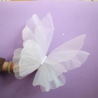 Nuevo Mariposa Artificial de 30/50cm, gasa gigante para exteriores, mariposa falsa, hilo de seda 3D, accesorios de fotografía de mariposa - details 8