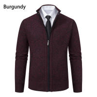 Chaqueta Deportiva Casual Para Hombre De Otoño E Invierno Nueva JERSEY Color Sólido Cuello Erguido Abrazadera De Poliéster Con Cierre De Cremallera - details 13