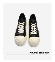 Nuevos zapatos casuales diarios de terciopelo negro con suela gruesa y realce - details 4
