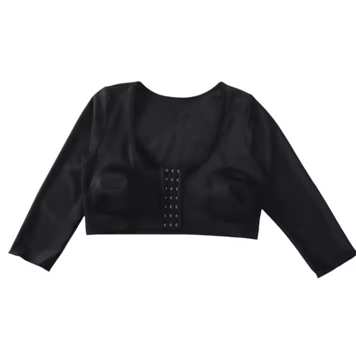 Control de barriga, ropa interior moldeadora de cuerpo, gancho con cierre frontal, Sujetador deportivo para Yoga, moldeador de cuerpo ajustable de manga de siete cuartos - 1