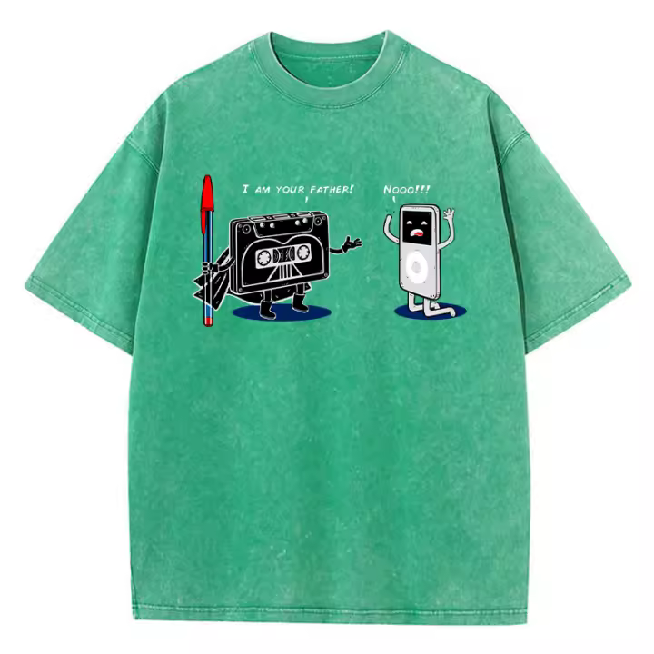 Camiseta de Algodón con Estampado Gráfico Estilo Hip Hop para Hombres en Primavera/Verano - 1